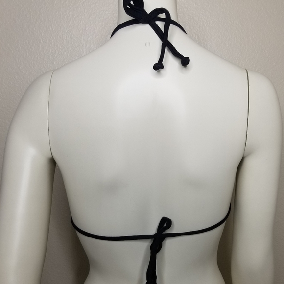 Xhilaration Womens Pink and Black Swimsuit Bikini Top Only Tag Size L - Picture 5 of 9